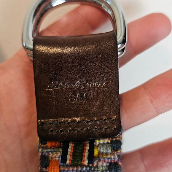 Eddie Bauer Rainbow Woven Retro‎ Multicolor Braided Belt - Picture 7 of 9